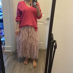 Pink tulle skirt. Xs
