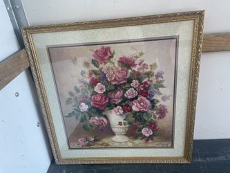 Hollywood Regency Floral Frame