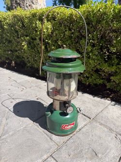 Vintage Coleman Green Camping Lantern