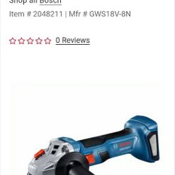 18v Bosch Cordless 4-1/2 in. Angle Grinder Tool Only