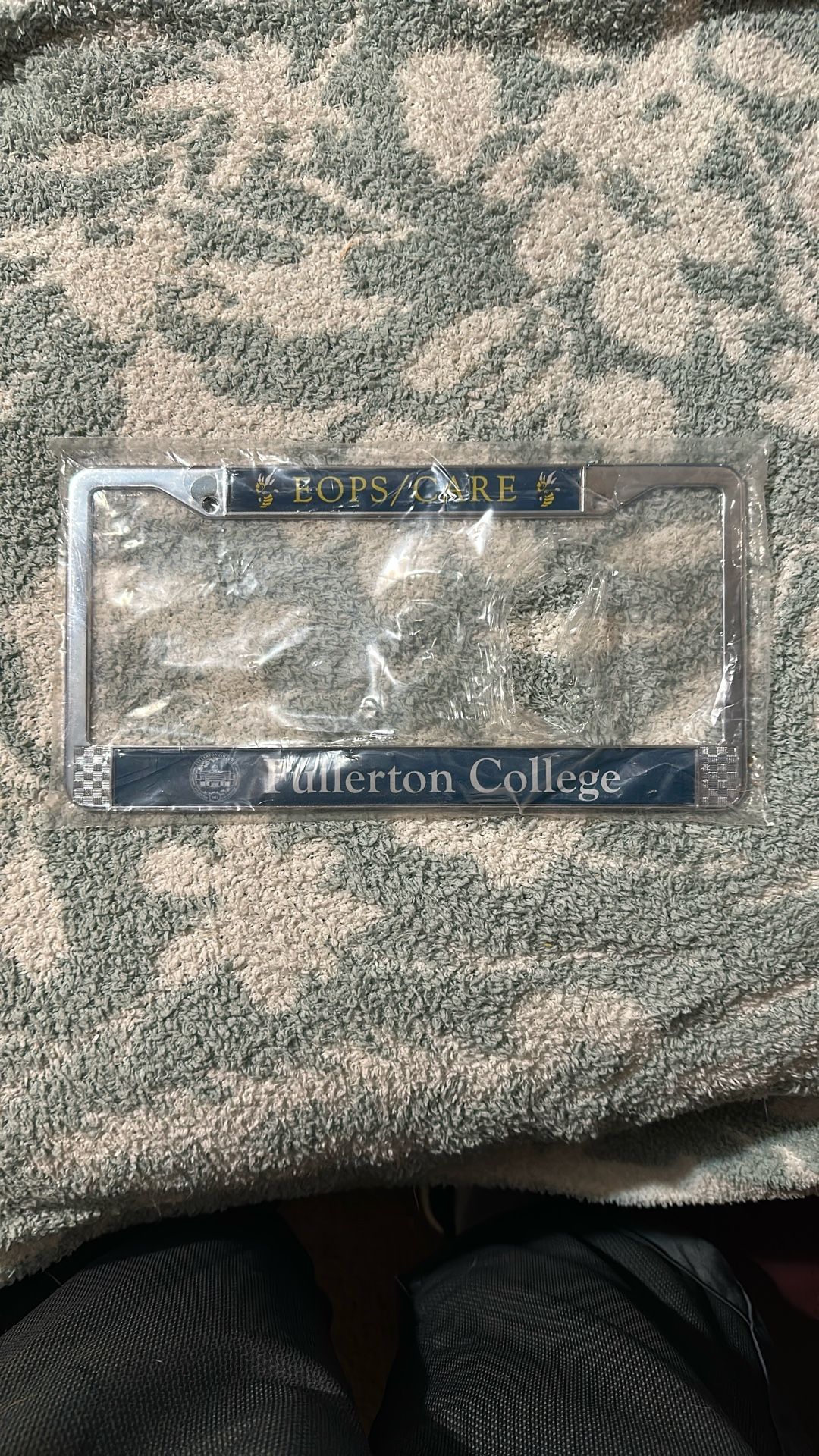 Fullerton College license plate cover