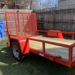 5-8  Steel UtilityTrailer (Red)