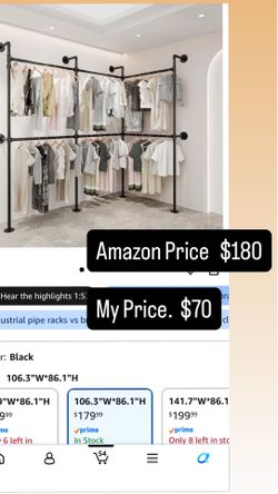 Industrial Clothing Rack