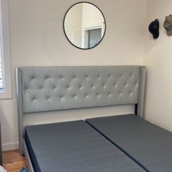King Bed Frame/ Box Spring 