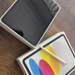 iPad A16 Silver With A Pen 