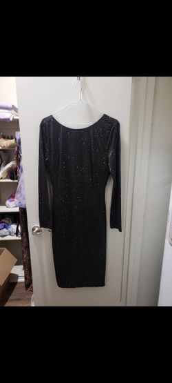 🟥Large Black Glittery Dress