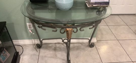 Glass Entry Way Table