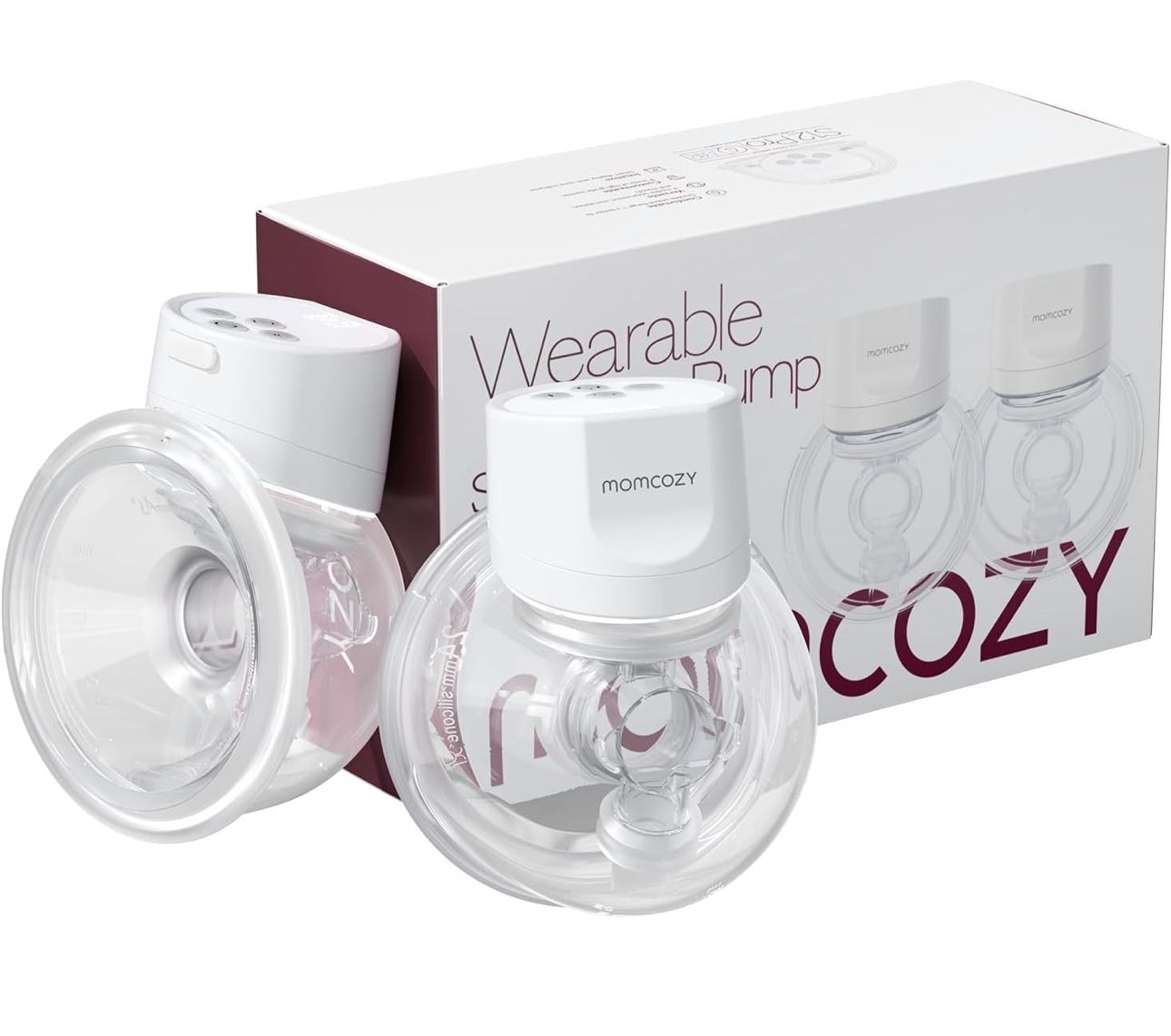 Momcozy Hands-Free Breast Pump S12 Pro, Wearable & Portable Pump with Soft DoubleFit Flange, 3 Modes | 9 Levels Double Electric Pump, Smart Display, 2