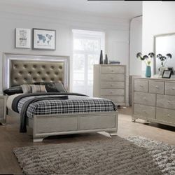 Queen Bed Frame Dresser Mirror Night Stand Price Firm