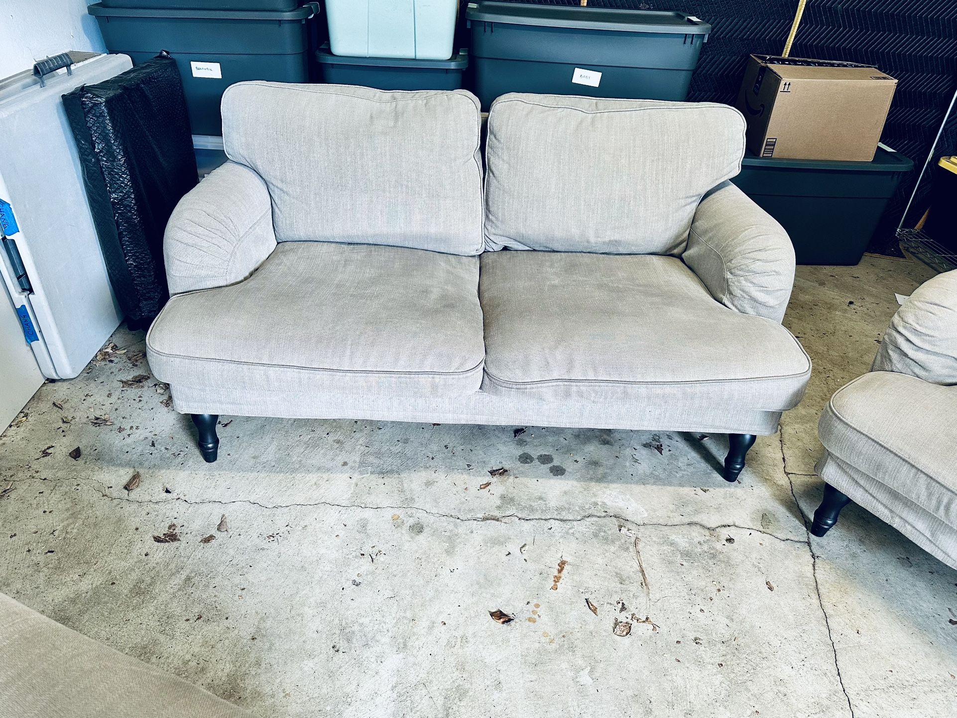 Ikea Stocksund Loveseat & Two Chairs 