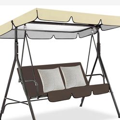 Patio Swing Canopy For 3-Seat Swings