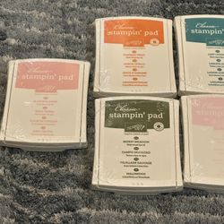 Lot of 7 Stampin' Up Classic Ink Pads Sealed
