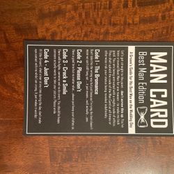 Best Man Card