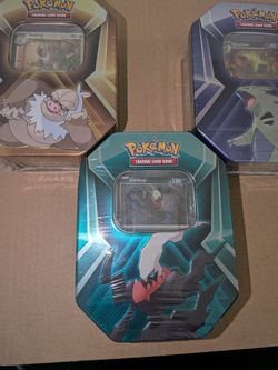Pokemon 3 Triple Whammy Tin Set