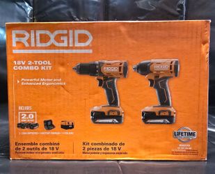 Rigid 18v 2 Tool Combo Kit