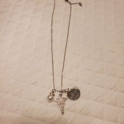 Silver Necklace For Nurse