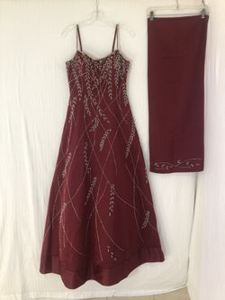 Size 6 Floor Length Prom Dress Ball Gown Party Formal Beaded