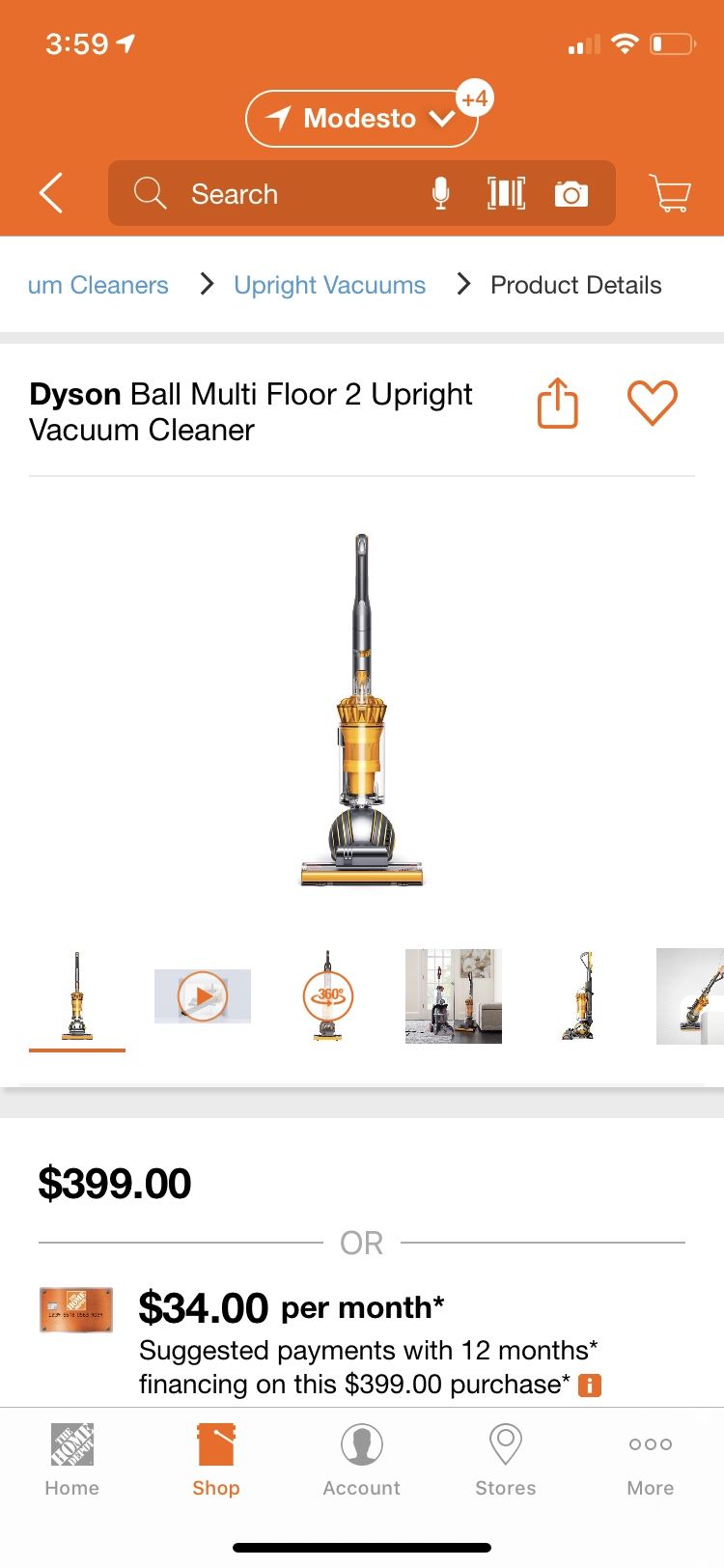 Dyson ball multi floor 2 upright