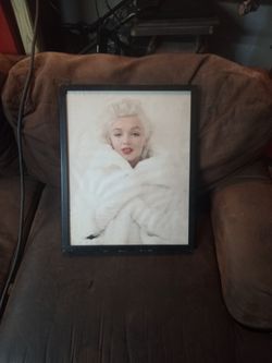 Marilyn Monroe Picture In Glass Frame