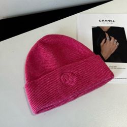 Pink knitted hat