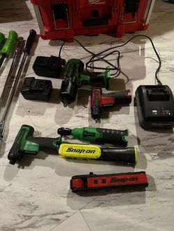 Assortment of snap-on and matco tools