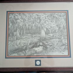 1993 Gators SEC Championship Limited Edition Print And .999 Silver Coin