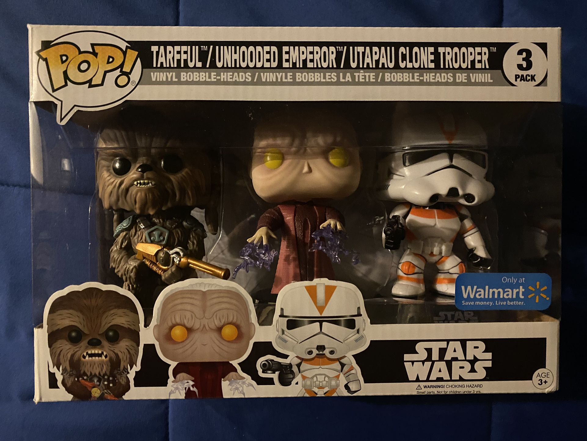 Funko Pop Star Wars 3 Pack Tarfful Unhooded Emperor Clone Trooper for Sale in Montclair CA OfferUp