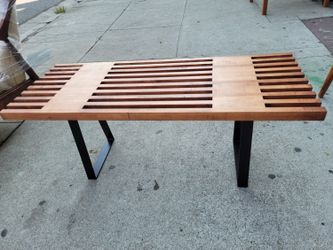 Slatted bench/coffee table