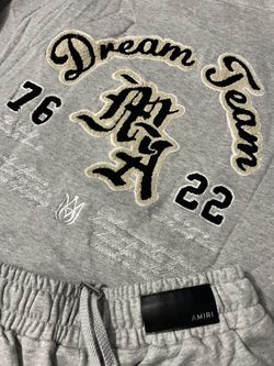 Amiri “dream Team”  Fluffy Set (hoodie & Sweats) Size L & M