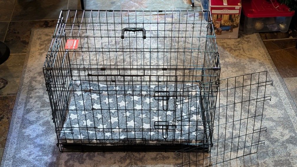 Medium Size Dog Kennel And Kennel Pad