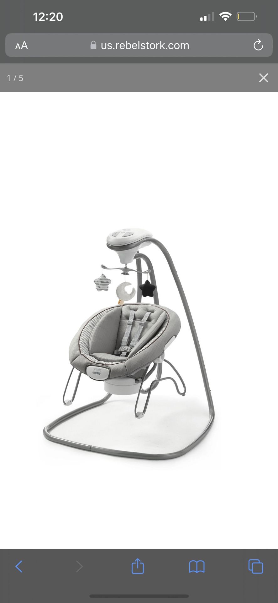 Graco Duetconnect baby swing and bouncer