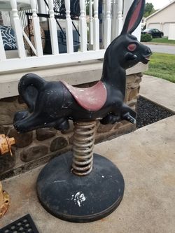 Vintage Spring rider playground donkey