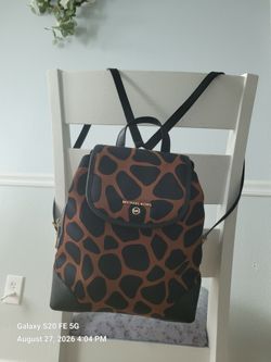Michael Kors Giraffe Print Backpack