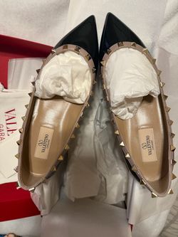 NIB Valentino Rockstud Ballerina Flats 38.5