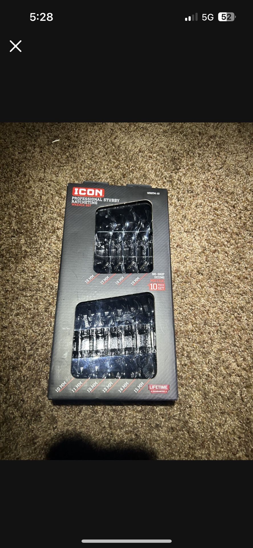 ICON 10 PIECE STUBBY SET. METRIC 