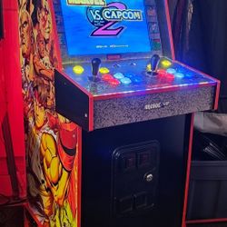 Retro Turbo Street Fighter Arcade1up Cabinet With Over 15,000 Video Games 