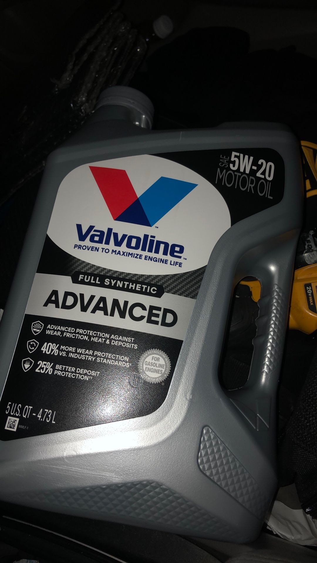 Valvoline 5w -20 Motor Oil