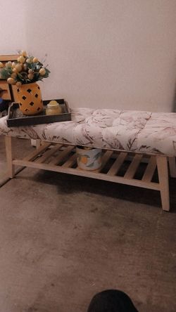 Lovely Bench With Storage Below