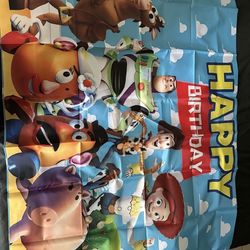 Toy story birthday party banner/backdrop