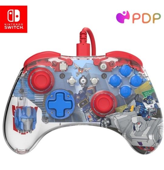 Nintendo Switch Pro Controller Transformers: Optimus Prime City Battle