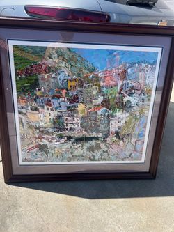 Marco Sassone 1987 serigraph (manarola)