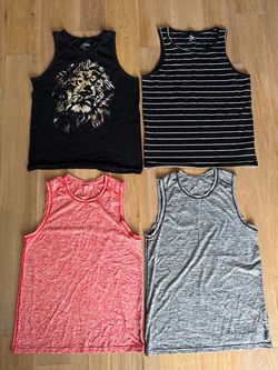 Lot of 4 Men’s Athletic Tank Medium tops