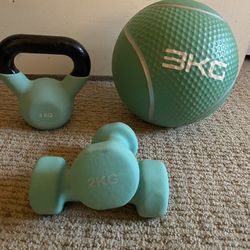 Kettlebell, Weighted Ball, And Dumbbell 