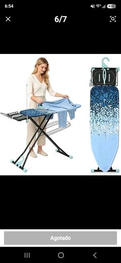 Mesa de planchar color azul