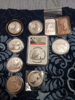 Pure silver. Alot of it