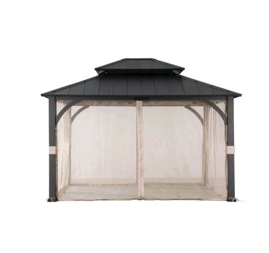 Berkley Jensen New In Box 12'x10' Hardtop Canopy With Netting