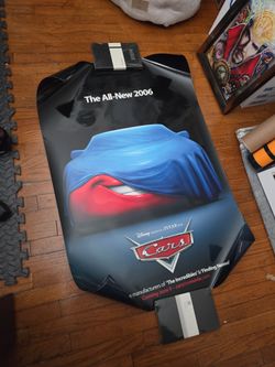 Cars Disney Pixar ORIGINAL DS GLOSSY ADVANCE POSTER (27" x 40") - RARE!!!!