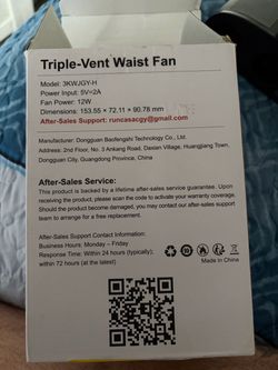 Waist fan
