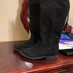black high top boots