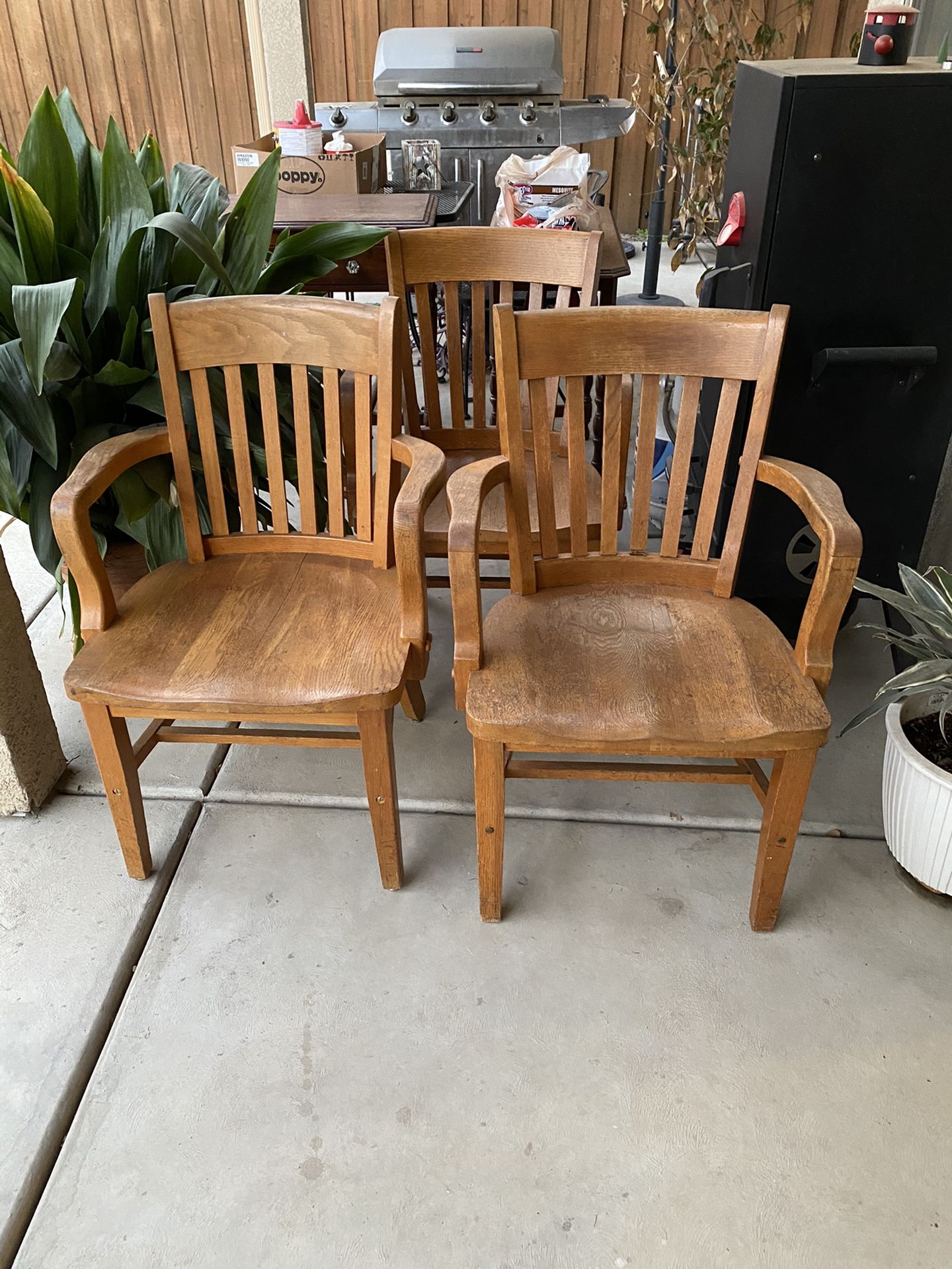 Vintage Oak Chairs